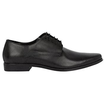 Burton Men’s Black Leather Smart Derby Shoes – Size 9 – Classic