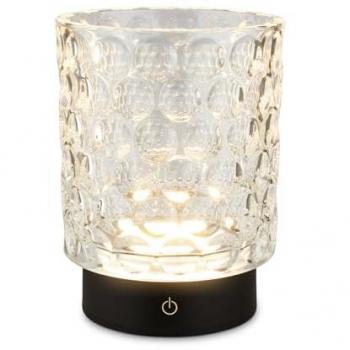 Lampe de bureau LED Sunora sans fil IP44 – luminosité réglable, commande tactile, étanche, Ø11x15 cm