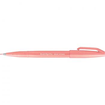 Pentel Brush Sign Pen SES15 in Koralle