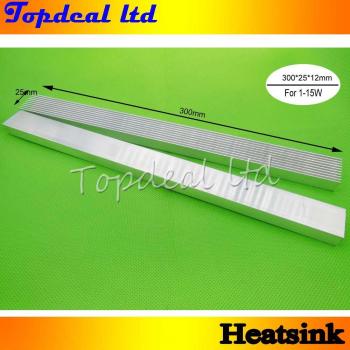 4pcs LED Heatsink 300mm x 25mm x 12mm for High Power 1W, 3W, 5W Diodes