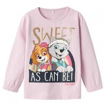 Camiseta NMFDys Pawpatrol Pueblo Lila Talco Negro