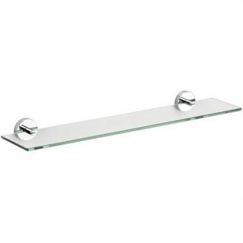 Croydex Epsom Bathroom Shelf, Chrome, 5.4cm H x 62cm W x 13.3cm D
