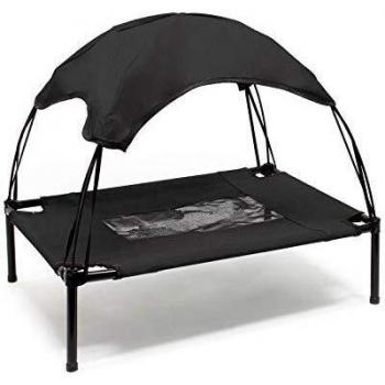 Brandina per animali con tettuccio, cuccia per cani e gatti fino a 25kg, 76x60x16cm