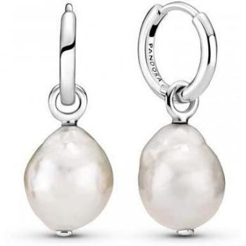 Pendientes Pandora Argollas Perlas Contemporáneas