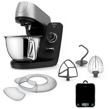 Moulinex Coach YY5172FG Multifunktionaler Gebäckroboter, 1200 W – Schwarz/Silber