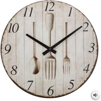 Atmosphera Pendule murale 28,8 cm, couleur beige