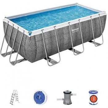 Piscina fuori terra Power Steel Frame Bestway rettangolare, 412x201x122 cm