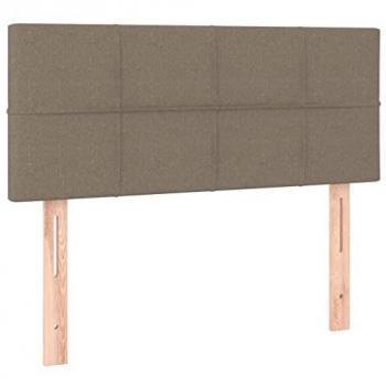 VidaXL LED-beleuchtetes Kopfteil Taupe 100x5x78/88 cm