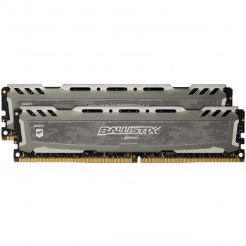 Crucial Ballistix Sport LT BLS2K8G4D240FSB DDR4-2400 MHz Gaming Memory Kit, 16GB (8GB x2), Gray