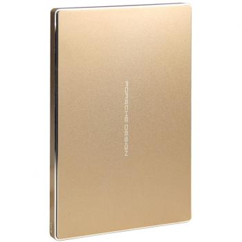 LaCie Porsche Design 2 TB externes Laufwerk – 6,35 cm, USB‑C, Gold