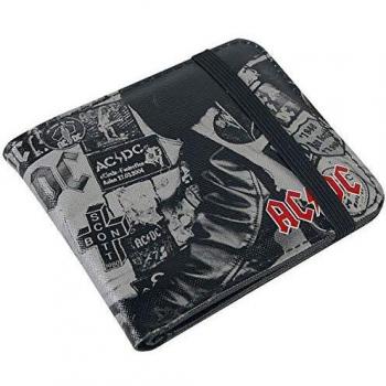 Men’s AC/DC Black Ice Wallet – Polyurethane