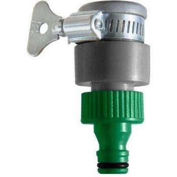 Adaptador para Grifo Saturnia de Plástico Resistente para Mangueras de Jardín