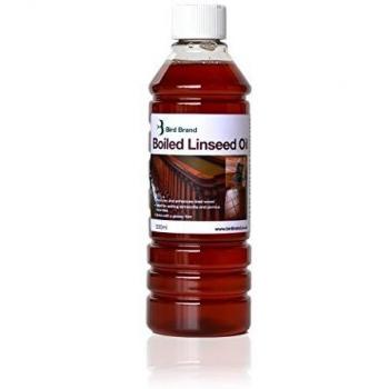 Bird Brand Boiled Linseed Oil Protects Seal Treatment Wood Timber 500ML