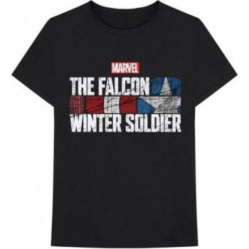 Camiseta Marvel Falcon & Winter Soldier para Adultos en Negro