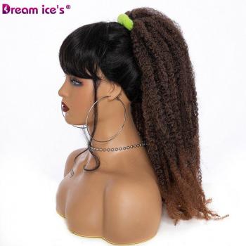 Synthetic Afro Kinky Curly Clip-On