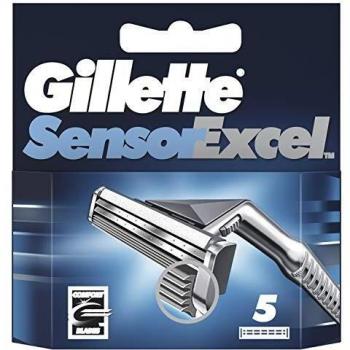 Gillette Sensor Excel Pack of 5 Replacement Shaving Razor Blades 100% Genuine