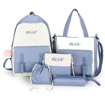 Pack 5 sacs d'école femmes – sac à dos et sac à épaule combiné