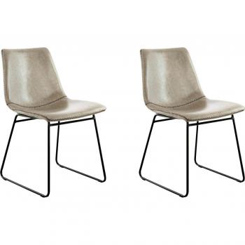 Caila 110 Esszimmerstühle – 2 Stück in Grau, modern & strapazierfähig