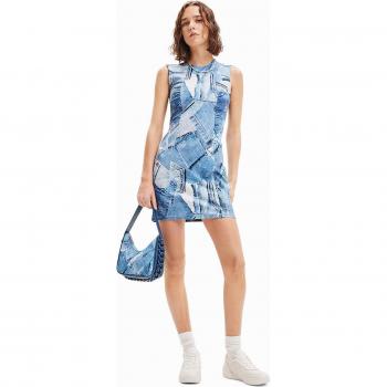 Vestido mini de mezclilla Desigual con parches
