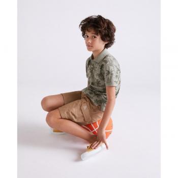 Bermuda Kids Popelín con Goma y Detalle Cargo