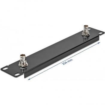 Panneau 10×BNC Femelle, 1 unité – Noir