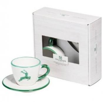Tasse & Soucoupe GMUNDNER – Collection Espresso for you Gourmet, 2 pièces vert