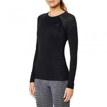 Odlo Women's Performance Light Long Sleeved Baselayer Top, Black