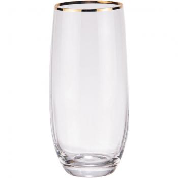 Boîte 6× Gobelet haut Waterfall filet or 35 cl – Élégance Table Passion