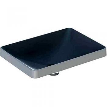 Geberit VariForm Waschtisch 55x40cm, rechteckig, ohne Hahnloch, Überlauf, weiß