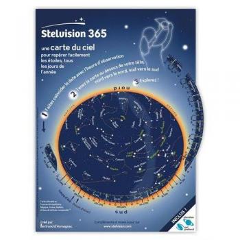 Stelvision 365 : Une carte du ciel pour repérer facilement les étoiles, tous les jours de l'année
