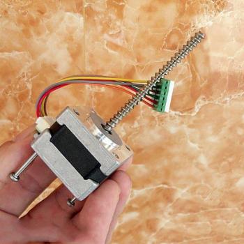 Nema 14 35MM 2-Phase Mini Stepper Motor with Long Linear Screw and 5mm Shaft