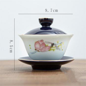 Hand-painted Lotus Gaiwan
