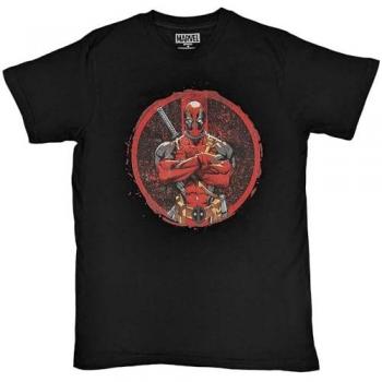 Black Marvel Deadpool Crossed Arms Top