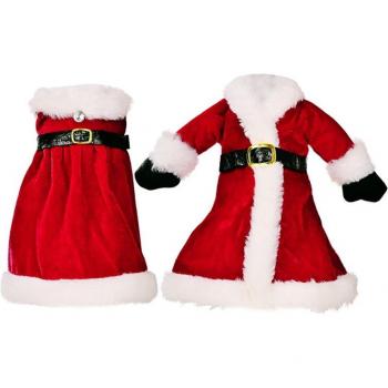 Funda Decorativa para Botella de Vino en Navidad (2 uds)