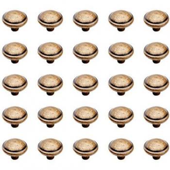 Emuca: Boutons pour meubles Mali, diamètre 32mm, zamak, bronze (set de 25)