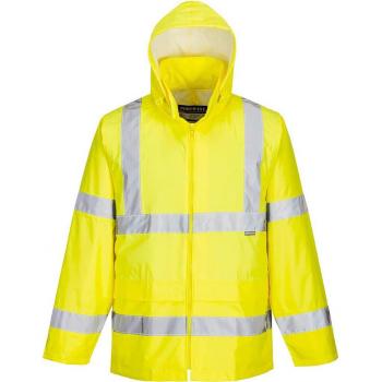 Portwest High Visibility Rain Jacket Yellow XL