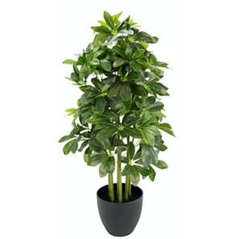 IGEA Faux-Schefflerapflanze in Plastiktopf, Höhe 83 cm