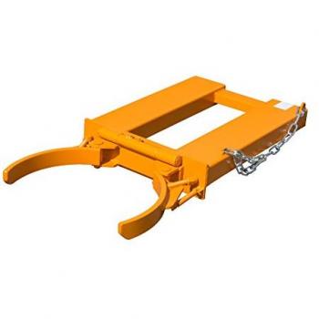 EUROKRAFTpro Heavy-Duty Drum Clamp, 1 Drum, 500 Kg Limit, Orange
