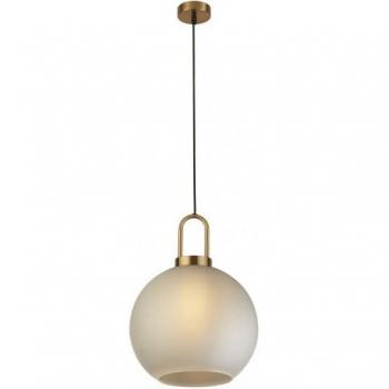 Suspension Snowdrop 1 L métal laiton avec verre dépoli E27 max 60 W diamètre 30 cm
