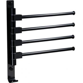 Black Aluminum Towel Rack
