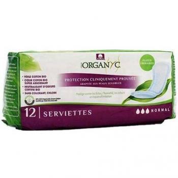 Serviettes Normal Pour Fuites Urinaires | 12 Unités | Organyc