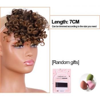 Peluca corta LISI con rizado extraño para mujer