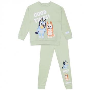 Bluey 3-4 Years Green Sweatshirt + Jogger Outfit