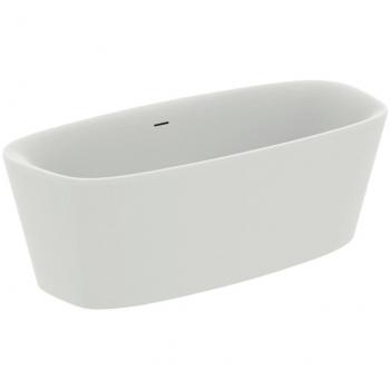 Baignoire îlot Ideal Standard Dea K8721V1, 180 x 80 cm, avec garniture de vidange pré-assemblée, blanc soie