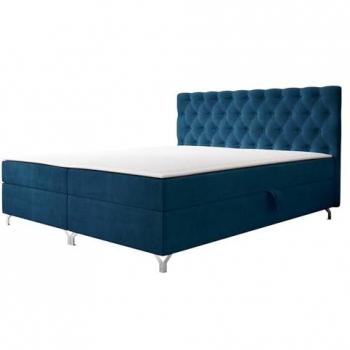 Mirjan24 Boxspringbett Comfort H3 (20 cm hoch) Cylio II, Bonellfederung + PUR, Topper (2 cm) Polsterbett mit 2 Bettkästen und Kopfteil (Manila 26, 160 x 200 cm)