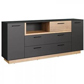 Trendteam Sideboard Sideboard Synnax, anthrazit grau / Coast Evoke Eiche (no-Set)