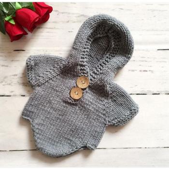 Knit Newborn Romper for Photoshoots