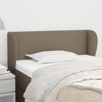 VidaXL Kopfteil mit Ohren Taupe 83x23x78/88 cm Stoff, (1 St)