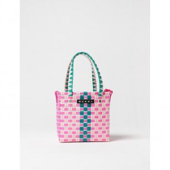 Marni Kids Pink & Colour Basket Bag – Size OS