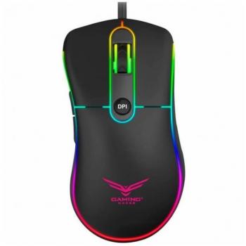 Mouse Gamer Naceb Technology NA-0933, Alámbrico, Juego, 1000 1600 2400 3200, Rainbow